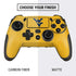 West Virginia University Yellow Background PlayStation Scuf Vantage 2 Controller Skin